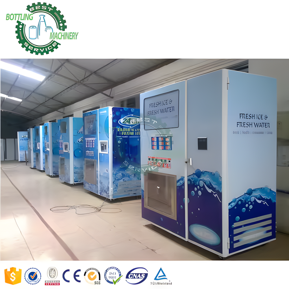 Card Operated Ice Vending & Bagging Machine