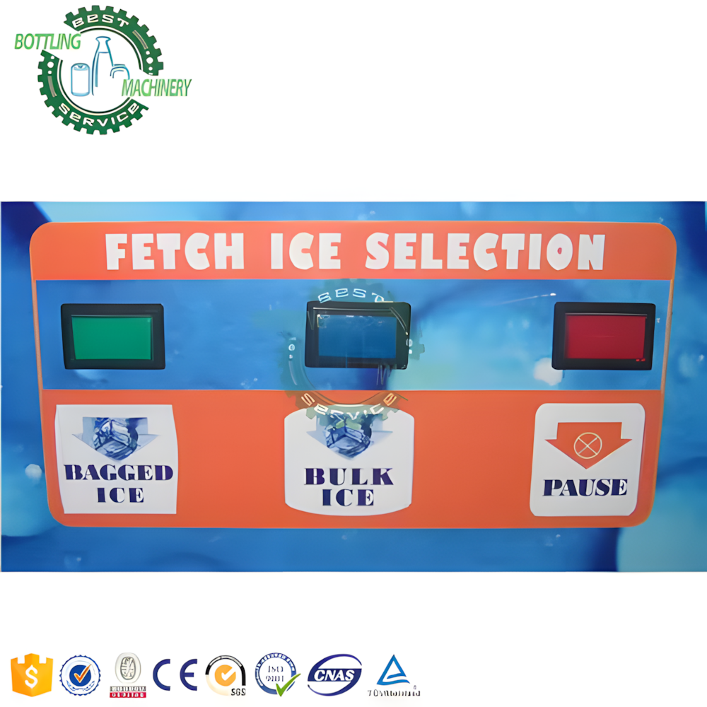 Card Operated Ice Vending & Bagging Machine